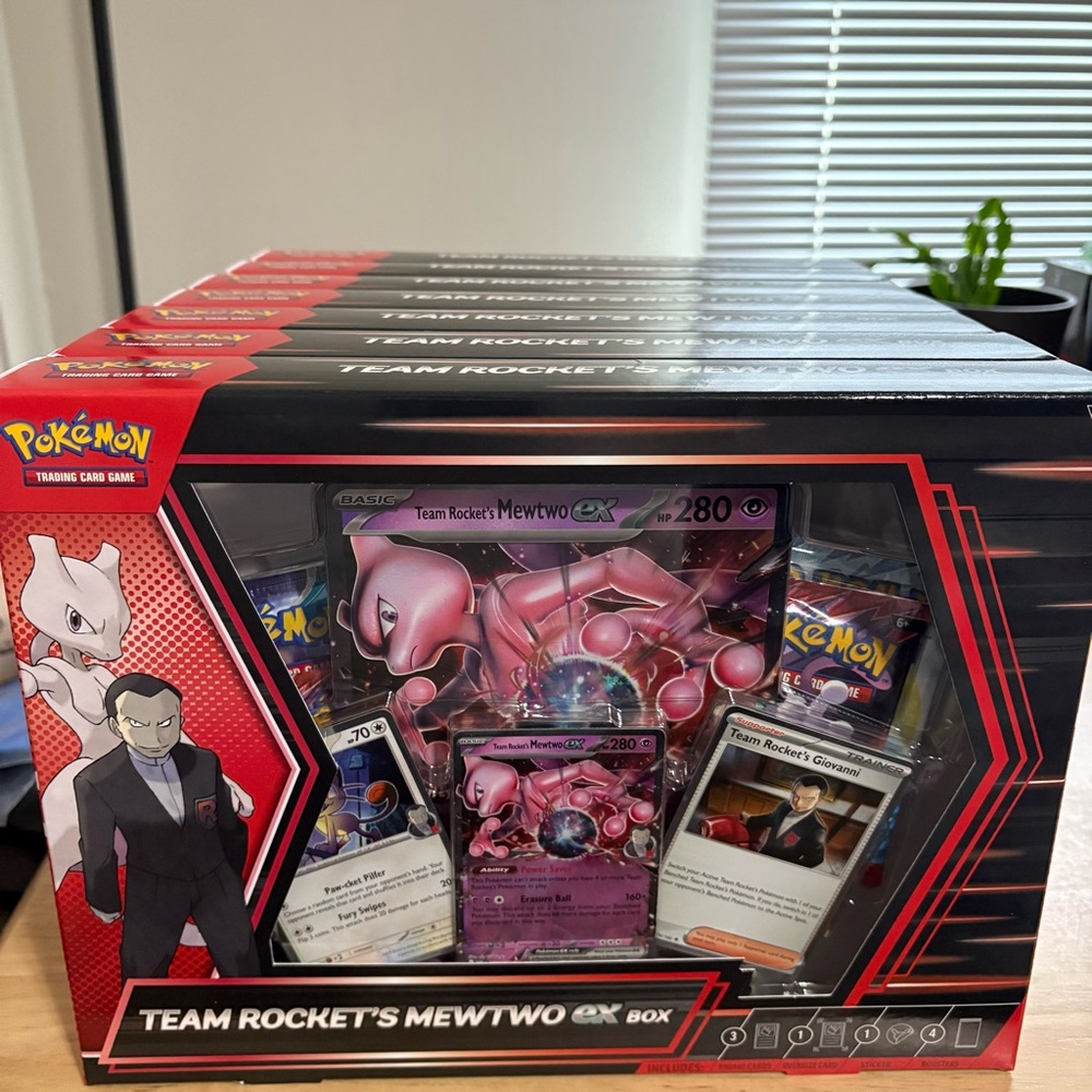 Pokémon Team Rocket’s Mewtwo ex Boxes x 7